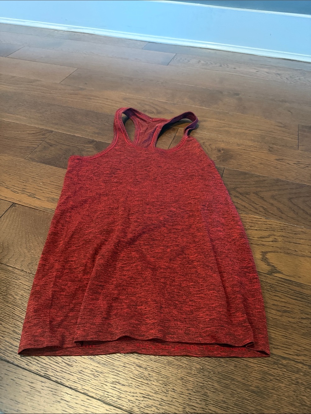 lululemon athletica Red Heather Racerback Tank